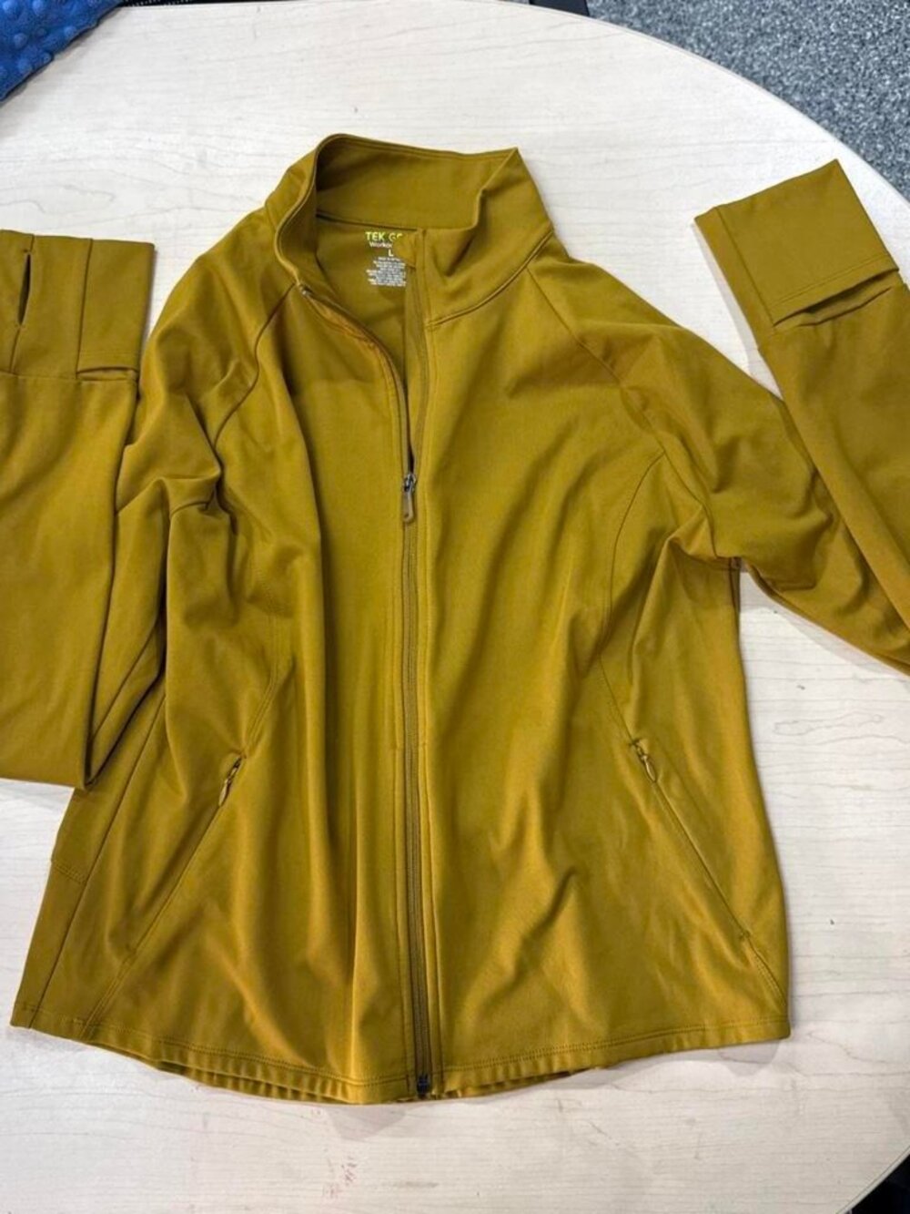 Tek Gear Women's Yellow and Khaki Jacket